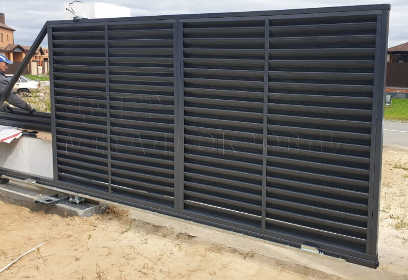 Забор-жалюзи в Алматы фотография